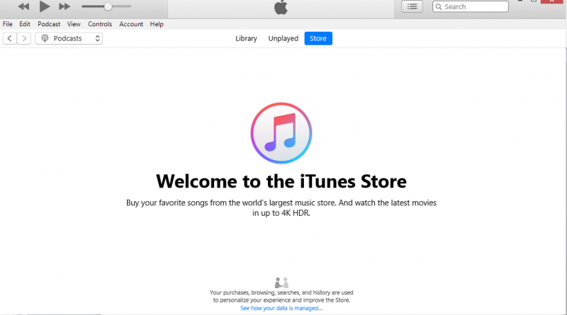 Vai su iTunes Store per scaricare podcast