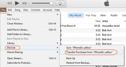 Usa iTunes Free per trasferire MP3 da iPhone a computer