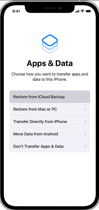 Recupero gratuito dei messaggi di testo dell'iPhone: iCloud