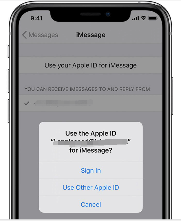 Esci e torna in iMessage