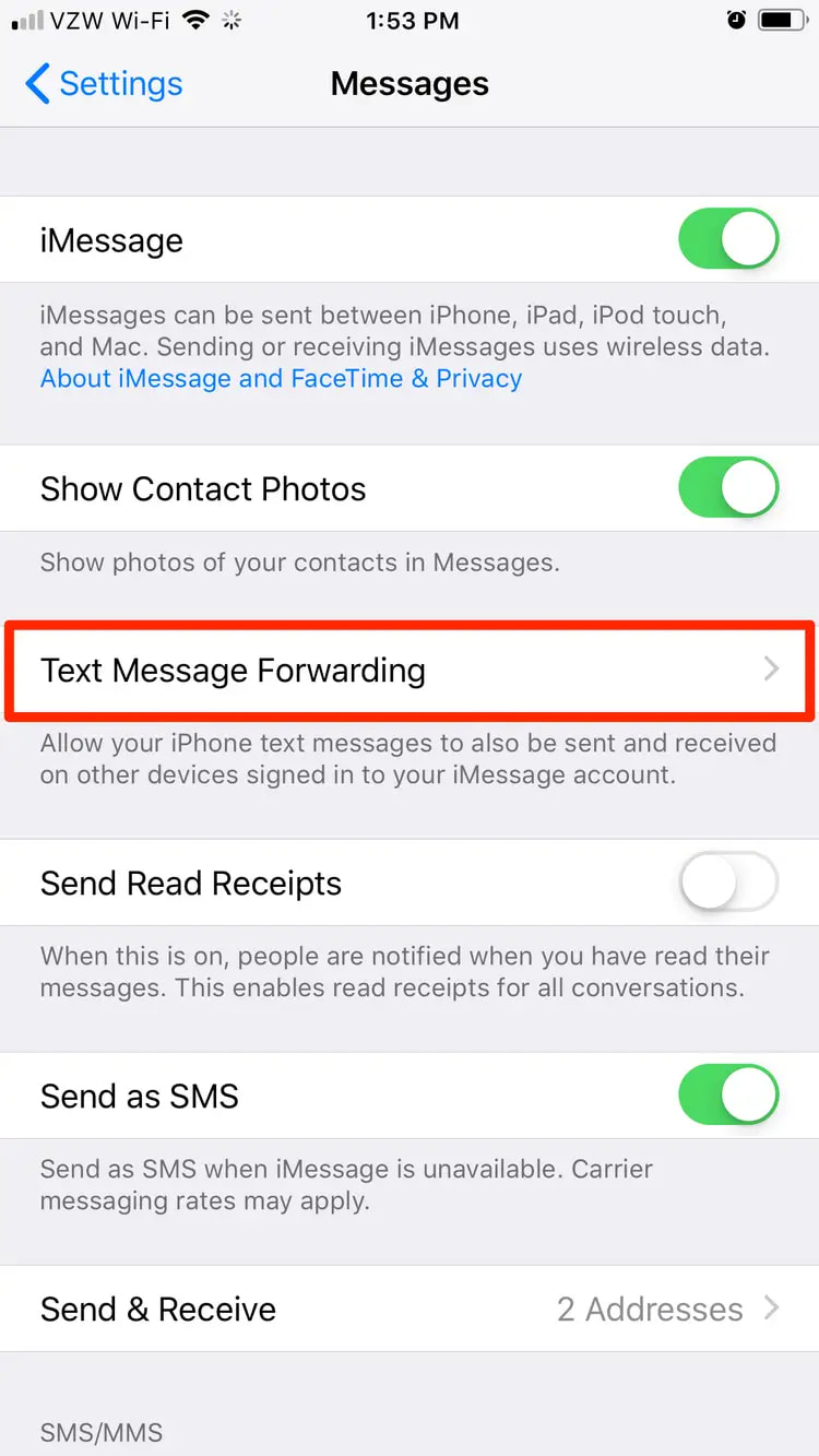 Backup dei messaggi di testo su iPhone tramite Mac