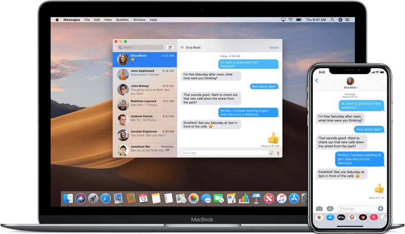 Salva messaggi di testo da iPhone a Mac