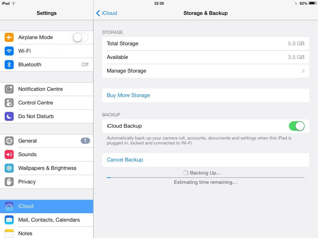 backup icloud-foto