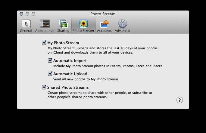 Streaming foto Mac