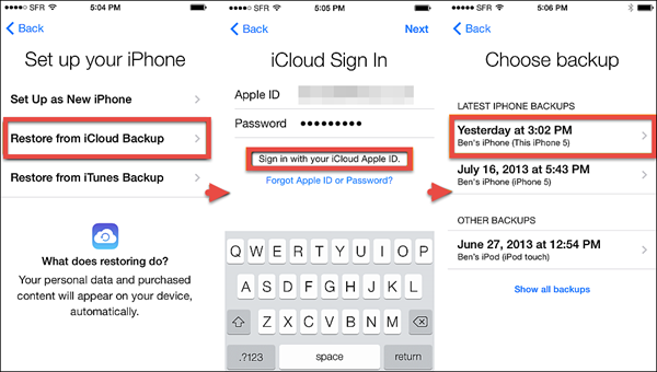 Esporta la chat di WhatsApp da iPhone utilizzando iCloud
