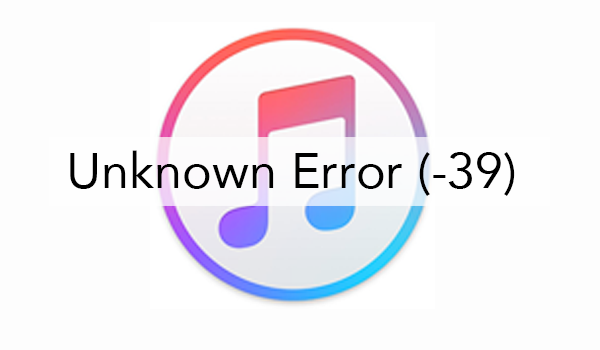 Errore di iTunes 39 1