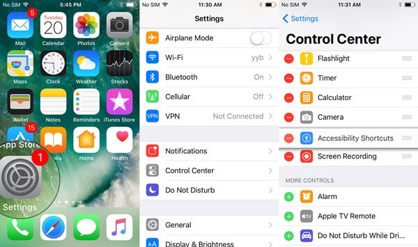 Gestisci Control Center