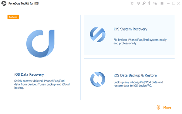 Scegli iOS System Recovery