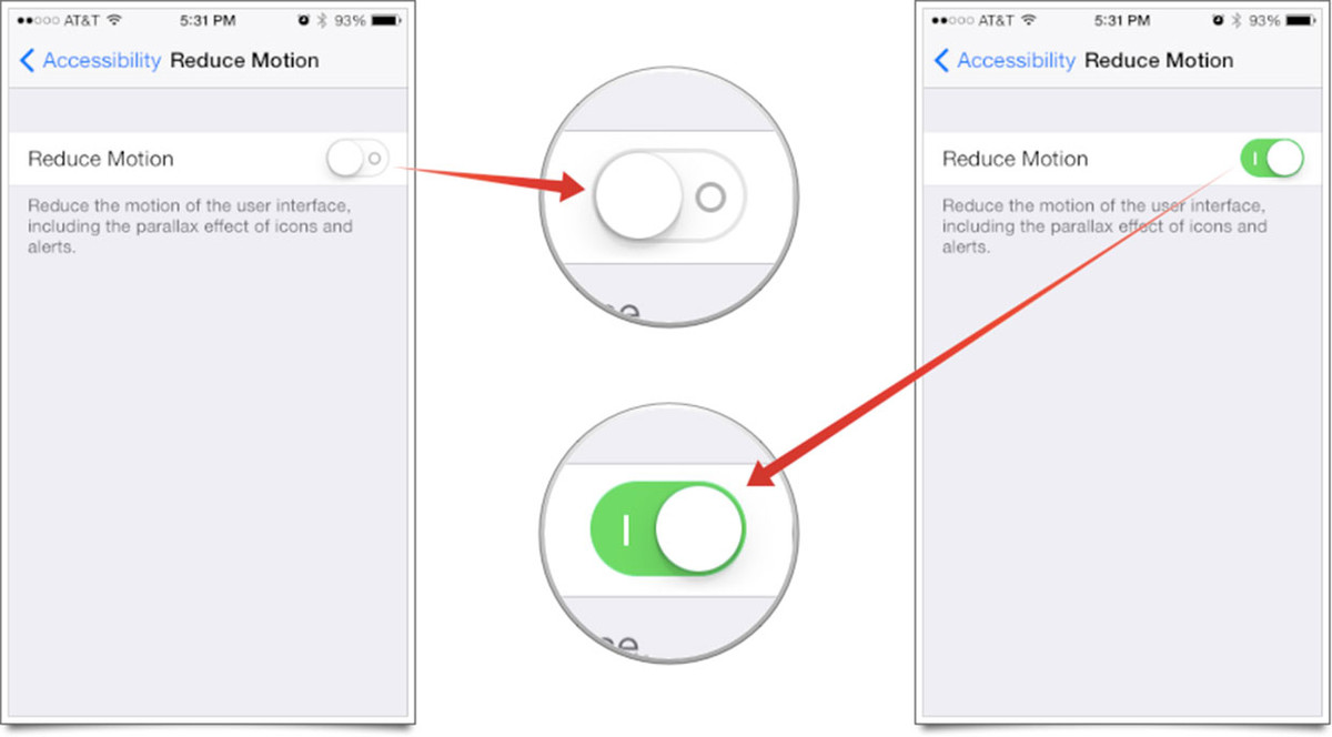 Correggi i dispositivi iPhone bloccati abilitando la funzione Riduci movimento