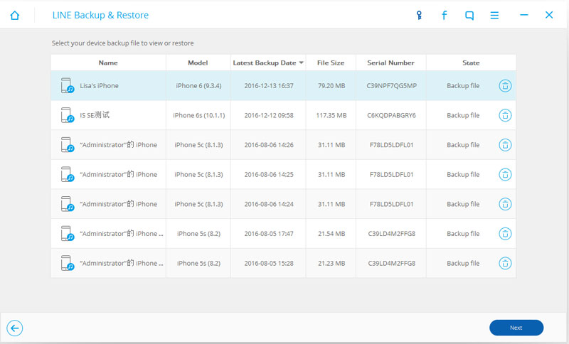 File di backup di linea