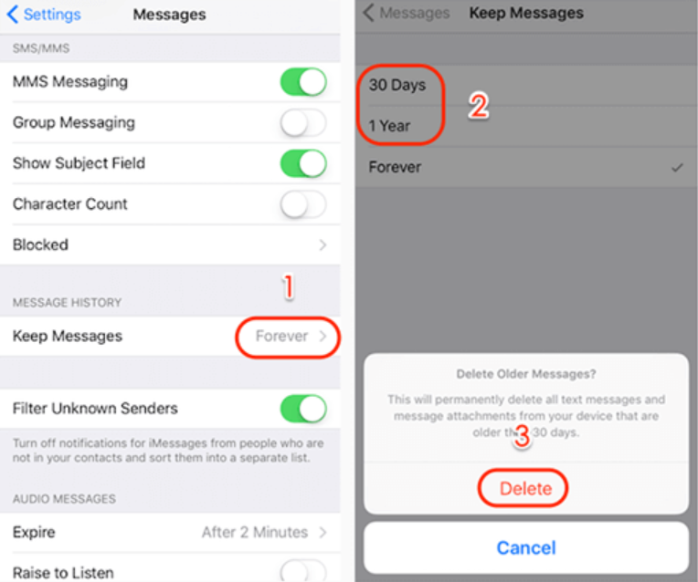 Quali sono i motivi comuni per la scomparsa dei tuoi messaggi?