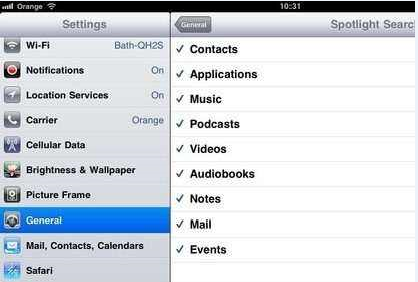 Utilizza Spotlight Search per ripristinare gli SMS eliminati su iPhone
