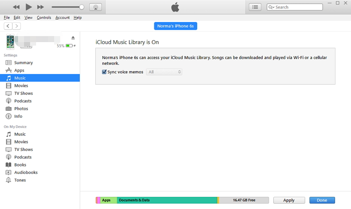 Come ottenere i memo vocali dall'iPhone tramite iTunes e iTunes Sync