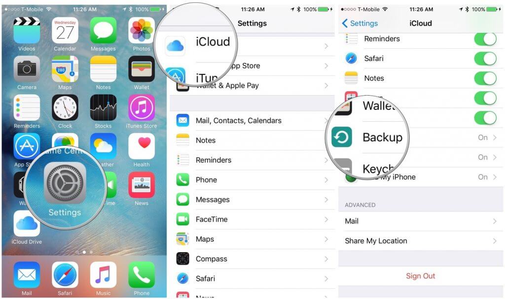 Backup dei dati Ipad da Icloud