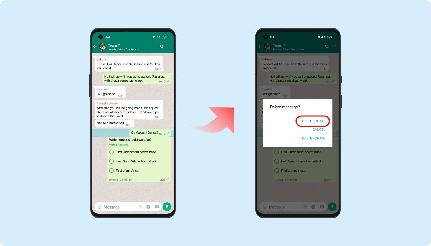 Elimina i messaggi di WhatsApp sia per Android che per iPhone
