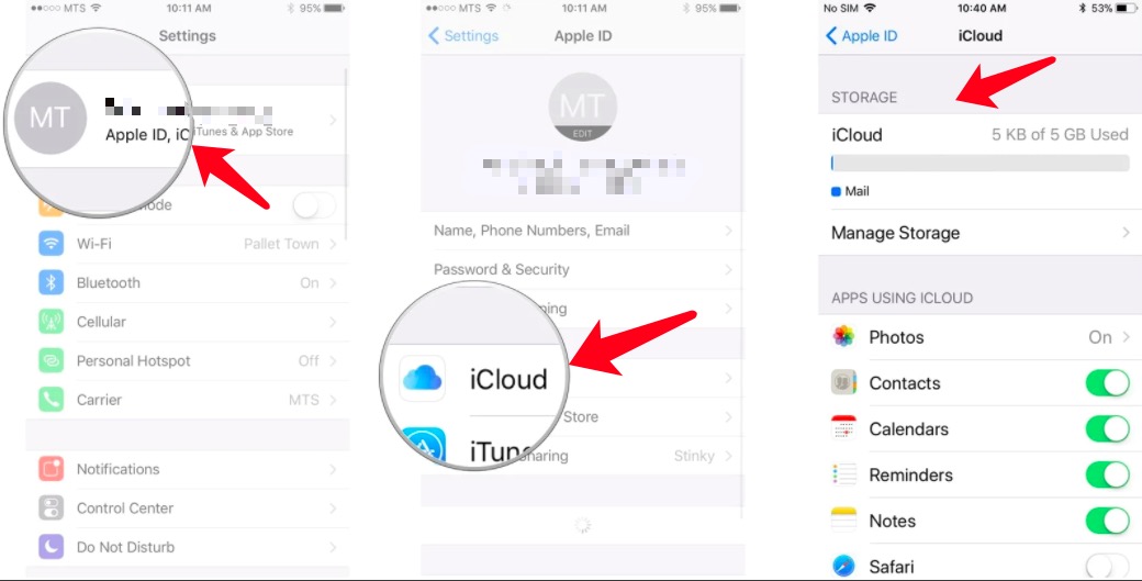 Controlla l'archiviazione iCloud su iPhone