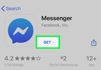 Installa Messenger tramite App Store