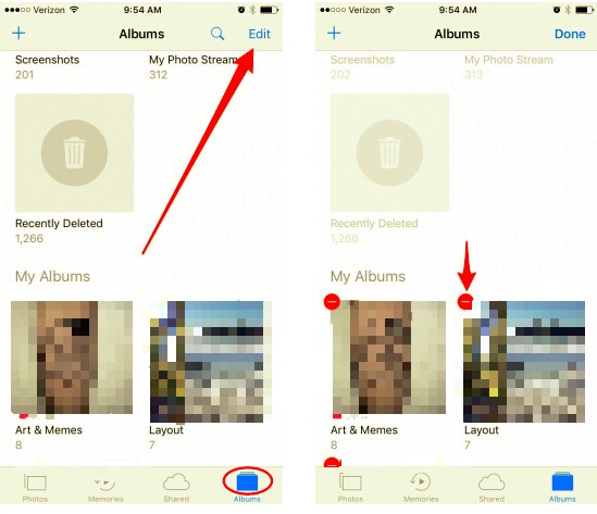 Come eliminare manualmente gli album da iPhone
