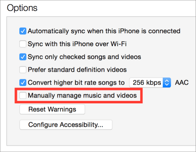 Come eliminare manualmente i brani dall'iPod con iTunes