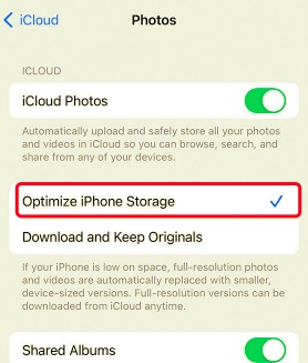 Accesso alle foto di iCloud su iOS (iPhone)