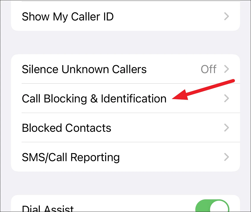 Disabilita il filtraggio e il blocco delle chiamate per risolvere il problema che l'iPhone non mostra le chiamate recenti