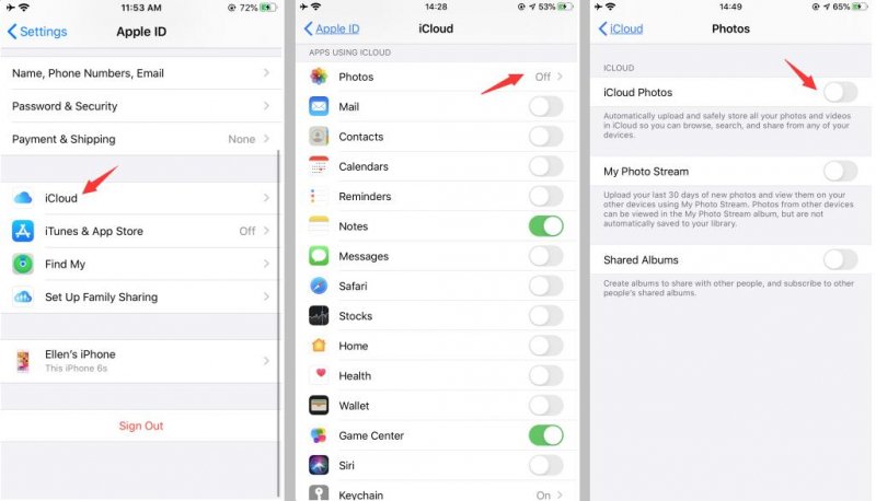 Attiva la libreria di foto su iCloud per recuperare le foto scomparse