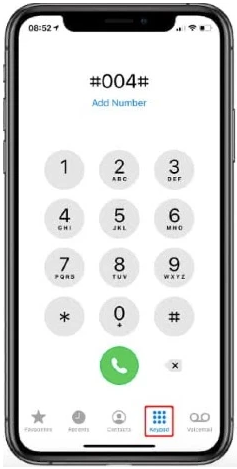 Comporre 004 per disattivare la segreteria su iPhone