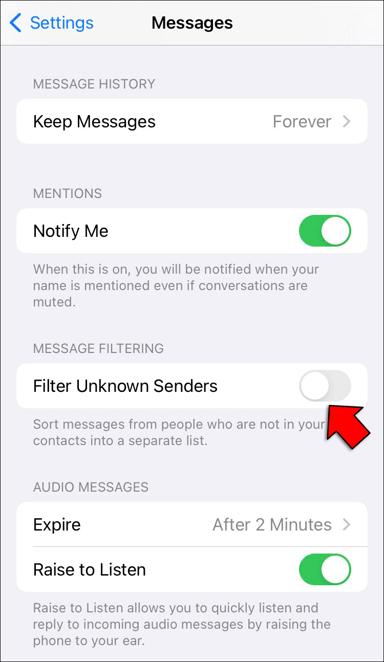 Trova vecchi messaggi su iPhone con i filtri dei messaggi