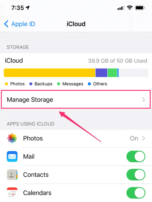 Esegui il backup dei messaggi su iCloud su iOS