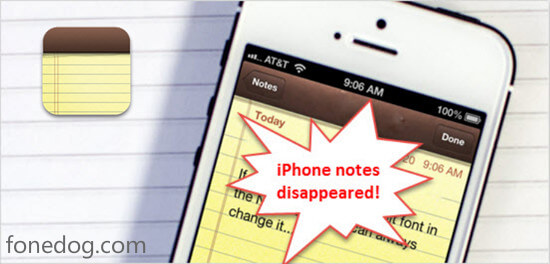 Note iPhone cancellate da sole