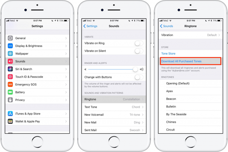 Imposta la suoneria acquistata sul tuo dispositivo iPhone