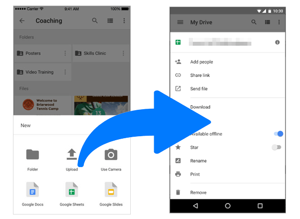 Trasferisci le foto dell'iPad su Android tramite Google Drive