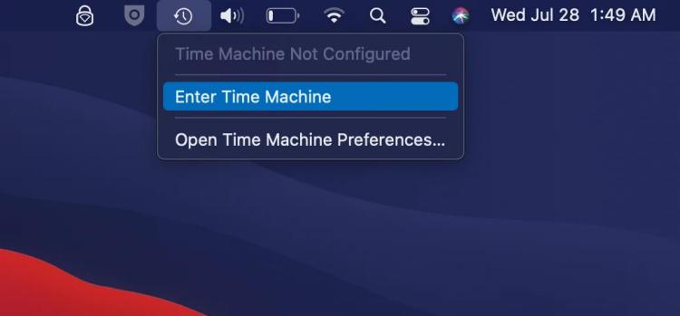 Recupera foto da computer Mac utilizzando Time Machine