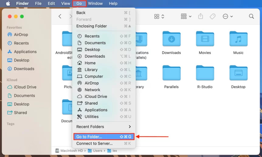 Cartella sul computer per la posizione del file di ripristino di Excel su Mac