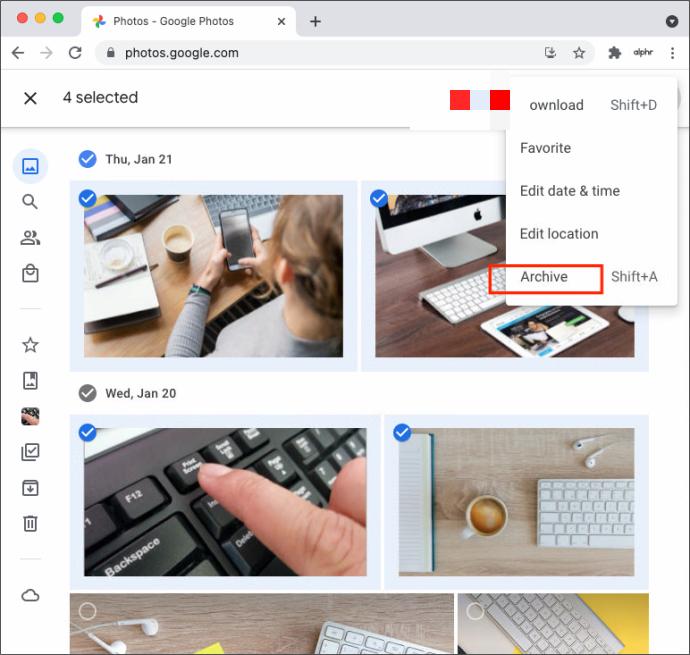 Recupera foto dall'account Google su Mac