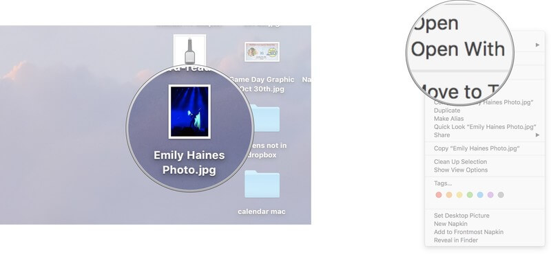 Come ritagliare un'immagine aperta con