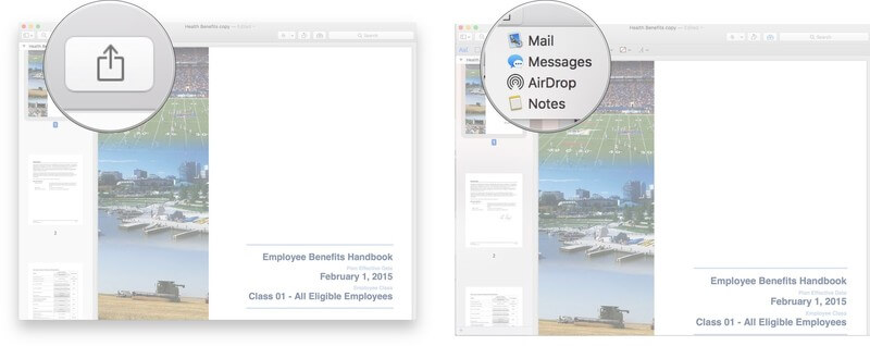 Come ritagliare una condivisione di immagini