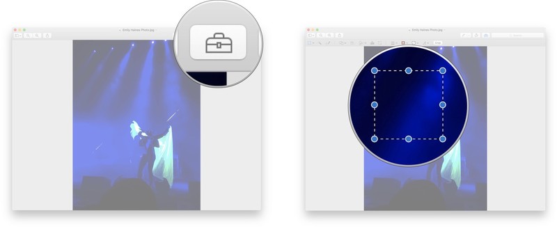 Come ritagliare una barra degli strumenti immagine