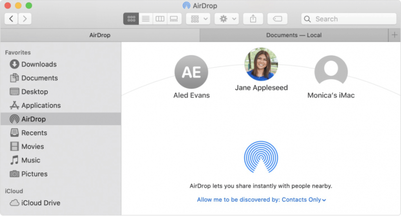 Trasferisci foto da Mac a iPad tramite AirDrop