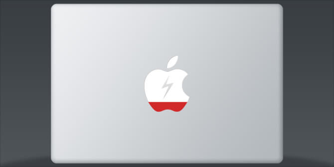 Risparmia batteria sul logo Mac Mac