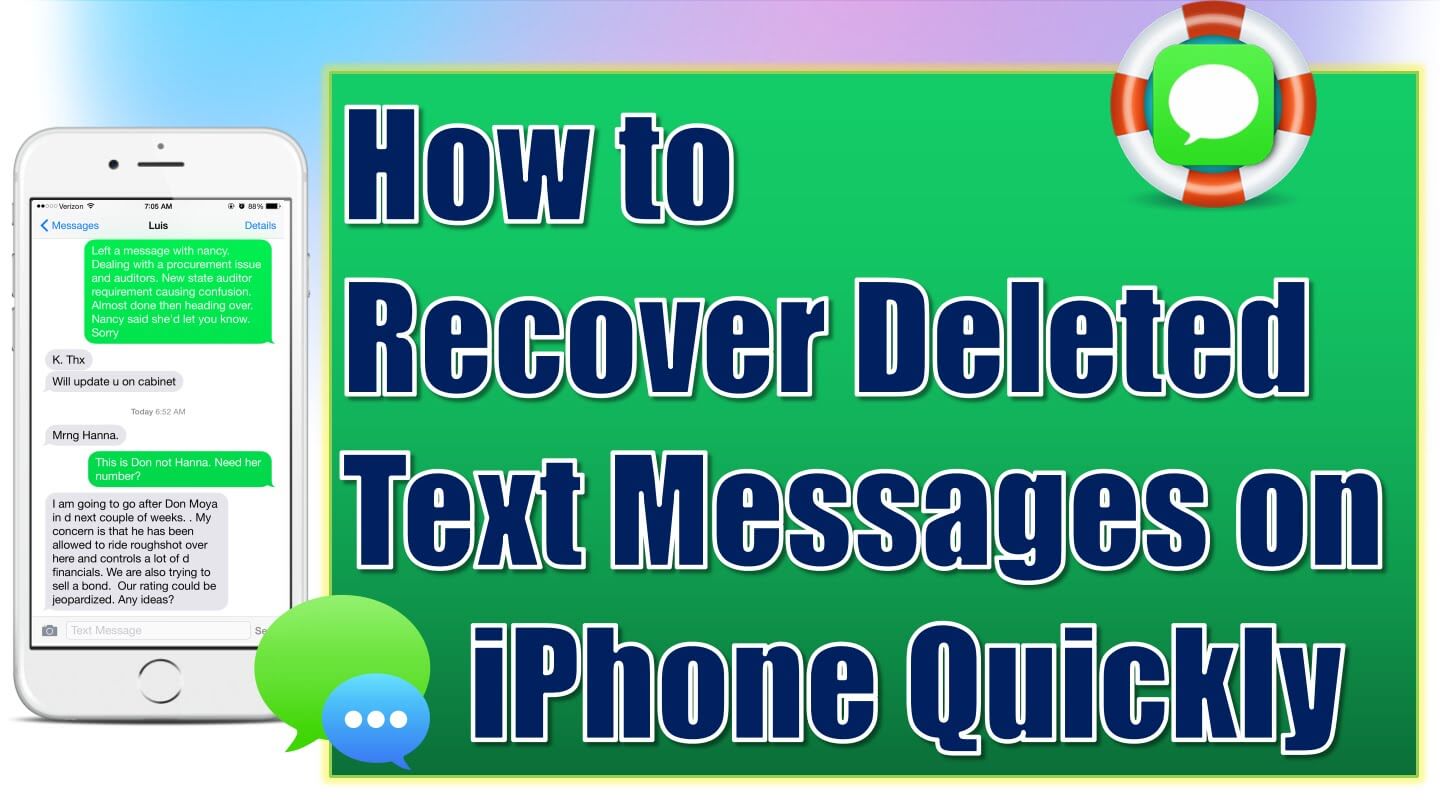 Come recuperare messaggi di testo eliminati iPhone