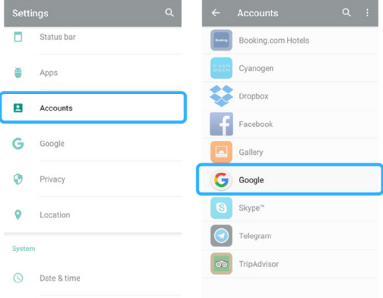 Trasferisci iPhone su Xiaomi utilizzando l'account Google