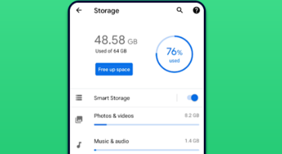 Assicurati di avere spazio di archiviazione sufficiente per correggere il backup di WhatsApp bloccato su Android