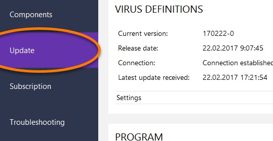 Risolvere Avast Impossibile ripristinare l'errore di file aggiornando Avast Antivirus