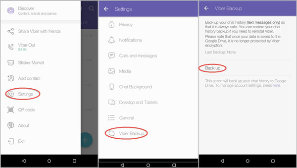 Recupera messaggi di testo dal telefono utilizzando il backup di Viber