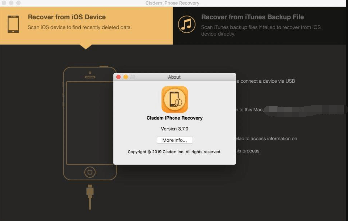 Recupero iPhone Cisdem per Mac