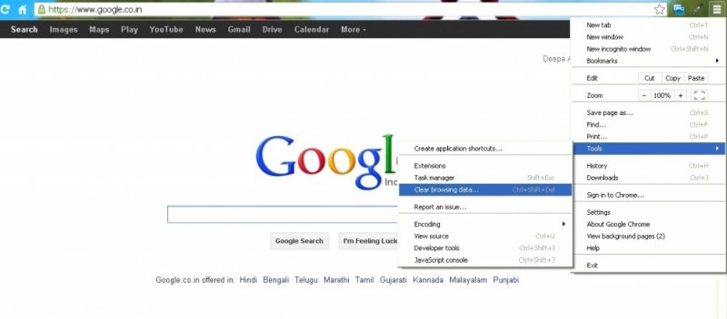 Cancella cache per correggere l'estensione di Chrome non funzionante