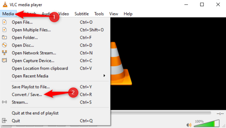 Converti un video in audio usando VLC