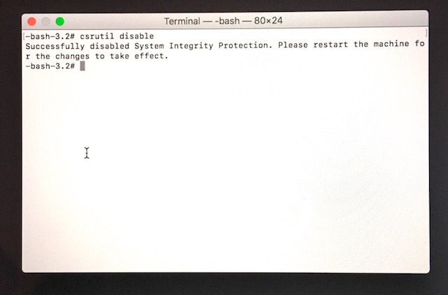 Disattiva la protezione dell'integrità del sistema (SIP) sul Mac