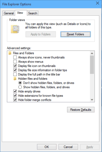 Apri le opzioni di Esplora file per correggere la scheda SD è vuota o ha risolto il file system non supportato
